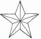 Star Outline Nautical Tattoo Drawing Clipart Stars Designs Clip Cliparts Tattoos Templates Drawings Template Pattern Texas Related Outlines Stencil Clipartbest sketch template