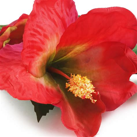 floral elegance artificial cm single stem red hibiscus flower amazon