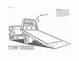 Comvoy Trucks Tow sketch template