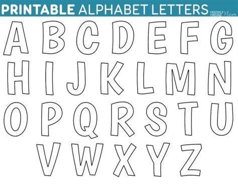 printable  alphabet templates