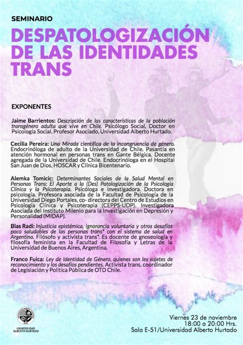 Seminario Despatologización De Las Identidades Trans Cepps