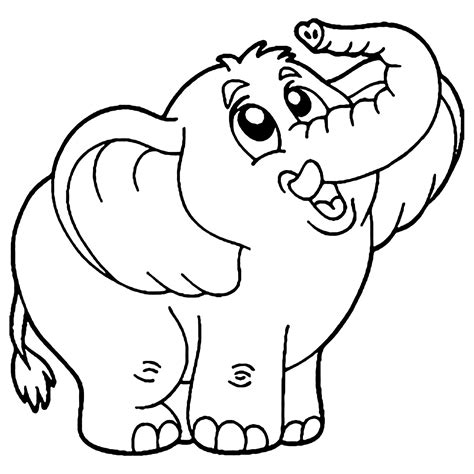 elephant image  print  color elephants kids coloring pages
