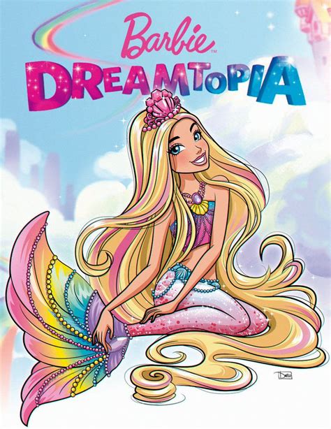 fanart illustration  barbie   mermaid  dreamtopia doll
