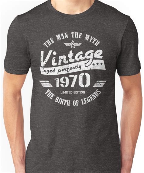 Vintage 1971 49th Birthday T For Men T Shirt By