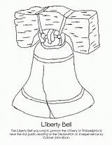 Liberty Bell Coloring Printable Drawing Sheet Color Popular Getdrawings Library Coloringhome sketch template