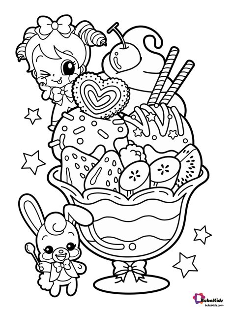 food coloring page  kids collection  cartoon coloring pages