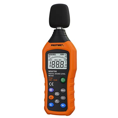 digital sound level meter protmex ms portable digital decibel sound level meter reader