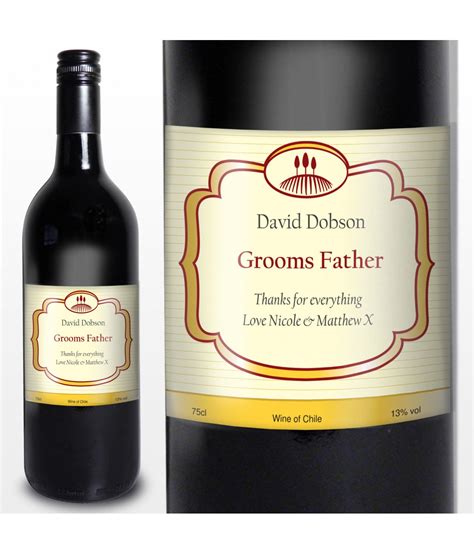 red wine classic label   gifts