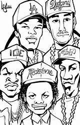 Outta Compton Rap Hop sketch template
