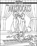 Pages Aristocats Coloring Colouring Popular sketch template