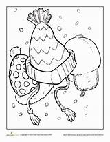 Winter Coloring Worksheets Grade Hat Printables 1st Amp Pages sketch template