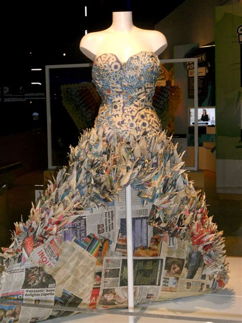 Paper Dress Paper Dress Recycled Dress Art Dress