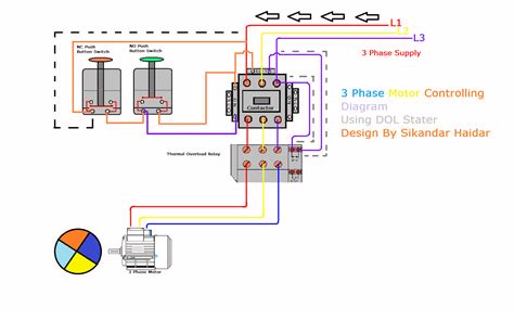 manual motor starter schematic