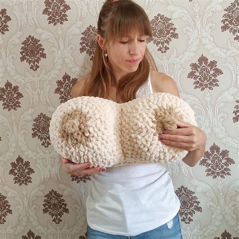 Large Boob Pillow Big Tities Pillow Sexy Butt Pillow Funny Etsy