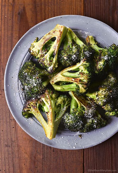 roasted broccoli recipe  wears  hats