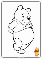 Pooh Winnie Coloring Printable Pages Pdf sketch template