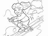 Ski Coloring Jet Pages Doo Printable Getcolorings Skiing Color sketch template