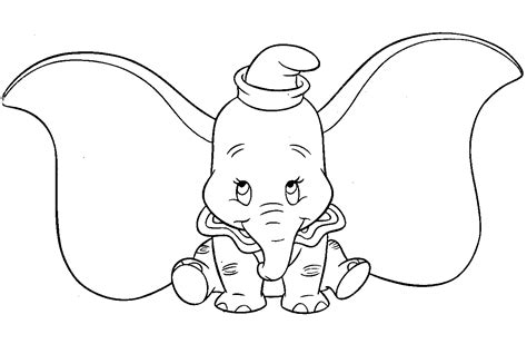 lovely dumbo coloring page  printable coloring pages  kids