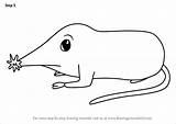Mole Nosed Drawing sketch template
