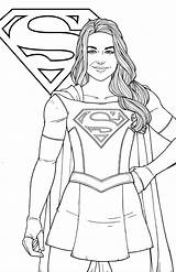 Supergirl Coloriage Benoist Superhelden Superwoman Jamiefayx Meiden Superman Heros Rocks Sheets Csad Kara Danvers Downloaden sketch template