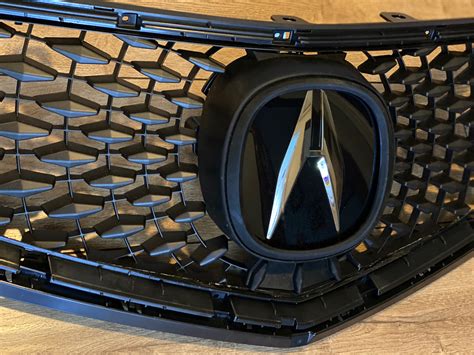custom grille   acura tlx aspec matte black  customs