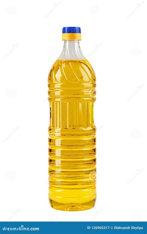 fles met zonnebloemolie stock afbeelding image  voorwerp