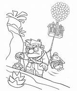 Carl Fredricksen Disney Coloring Russel Faced Dragging While Long House Pages Ellie Badge Netart Template sketch template