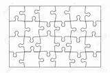 Jigsaw Puzzle sketch template