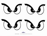 Eyes Halloween Printable Eye Scary Coloring Clipart Small Stencils Printables Pumpkin Silhouette Pages Spooky Cartoon Stencil Drawings Crafts Print Eyeball sketch template