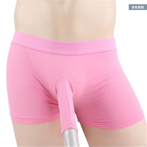 brand sexy men s boxers with opened penis pouch bag men s