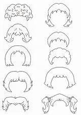 Hair Coloring Template Printable sketch template