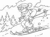 Coloring Skiing Pages Winter Sports Printable Color Colouring Print Coloringpages4u Kids Sport Getcolorings Popular Library Clipart Drawings sketch template