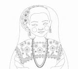 Mexican Coloring sketch template