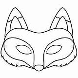 Outline Maske Masken Tiermasken Momjunction Fuchs Foxes Basteln Clipartmag Masque Kinder sketch template