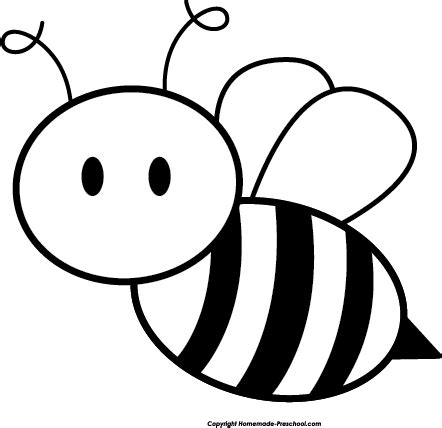 black  white bee   black  white bee png images  cliparts  clipart