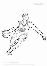 Harden Coloringpages Howtodraw Curry sketch template