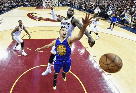 With Swat Of Stephen Curry Lebron James Jolted A Debate The New York