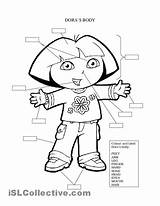 Dora Tracing Preschoolers sketch template