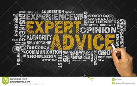 expert advice word cloud stock image image  expertise