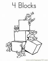 Blocks Block Coloringhome Did sketch template