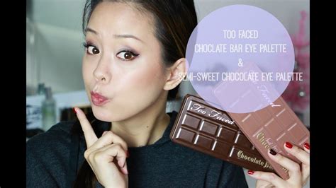 Too Faced Chocolate Bar Semi Sweet Chocolate Bar Review Youtube