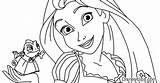 Tangled Coloring Pages Disneyclips sketch template