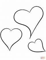 Coloring Pages Hearts Printable sketch template