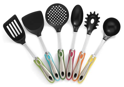 kitchen utensils  holder  pc cute utensil set colorful handles