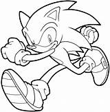 Sonic Coloring Pages Hedgehog Running Classic Kleurplaat Printable Color Colouring Sega Clipart Anime Japanese Popular Library Coloringhome Downloaden sketch template