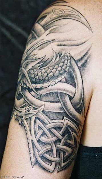 Galeria Tatuazy Tatuaze Smoki Celtic Dragon Tattoos Celtic Tattoo