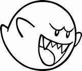 Mario Super Ghost Boo Clipart Bros Clipartbest Coloring Pages sketch template