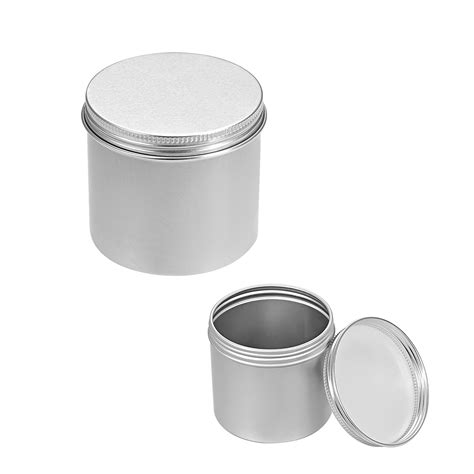 oz  aluminum cans tin  screw top metal lid containers ml pcs walmartcom
