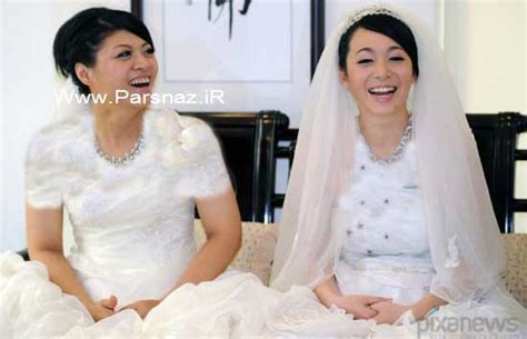 ازدواج 2 خانم همجنس‌ باز برای اولین بار در تایوان عکس