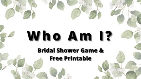 bridal shower game  printable pa unveiled